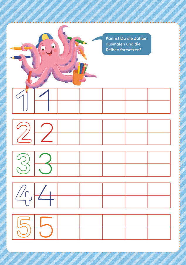 1, 2, 3-Zahlenspaß für die Vorschule