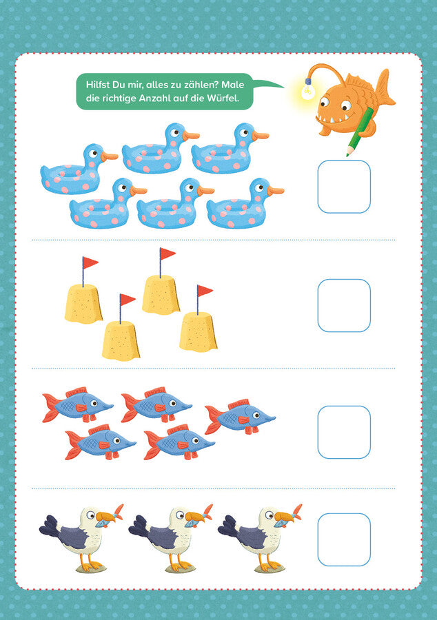 1, 2, 3-Zahlenspaß für die Vorschule