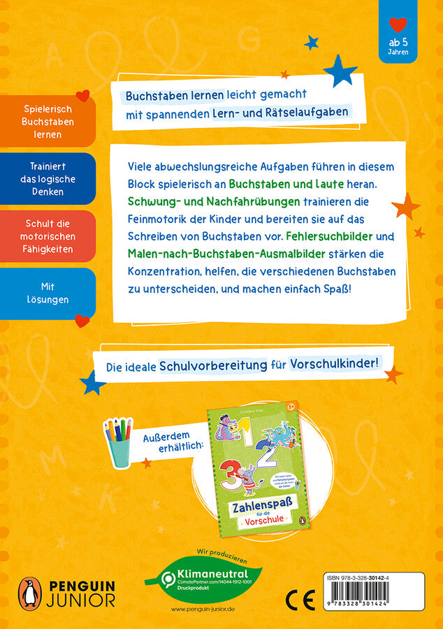 A, B, C-Buchstabenspaß für die Vorschule