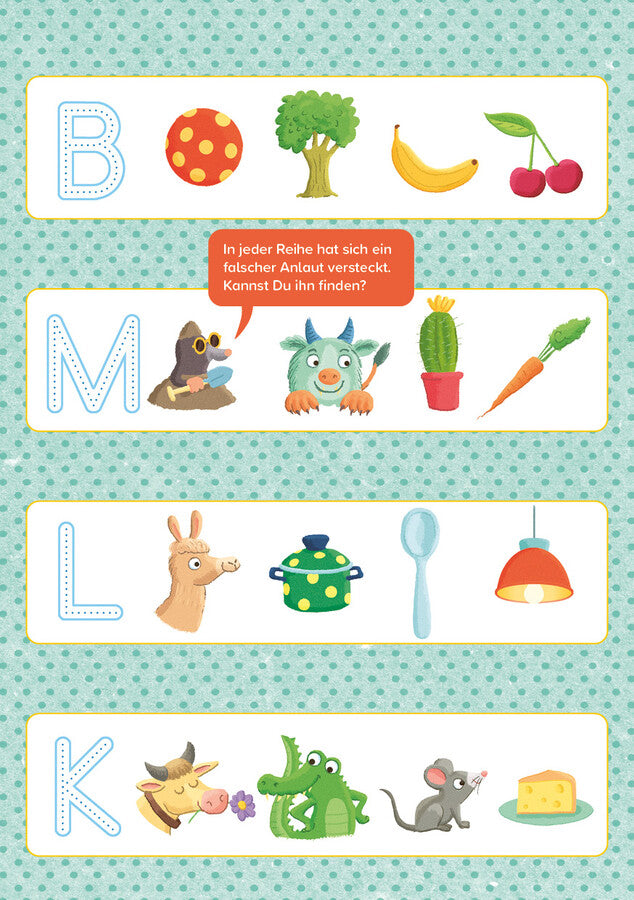 A, B, C-Buchstabenspaß für die Vorschule