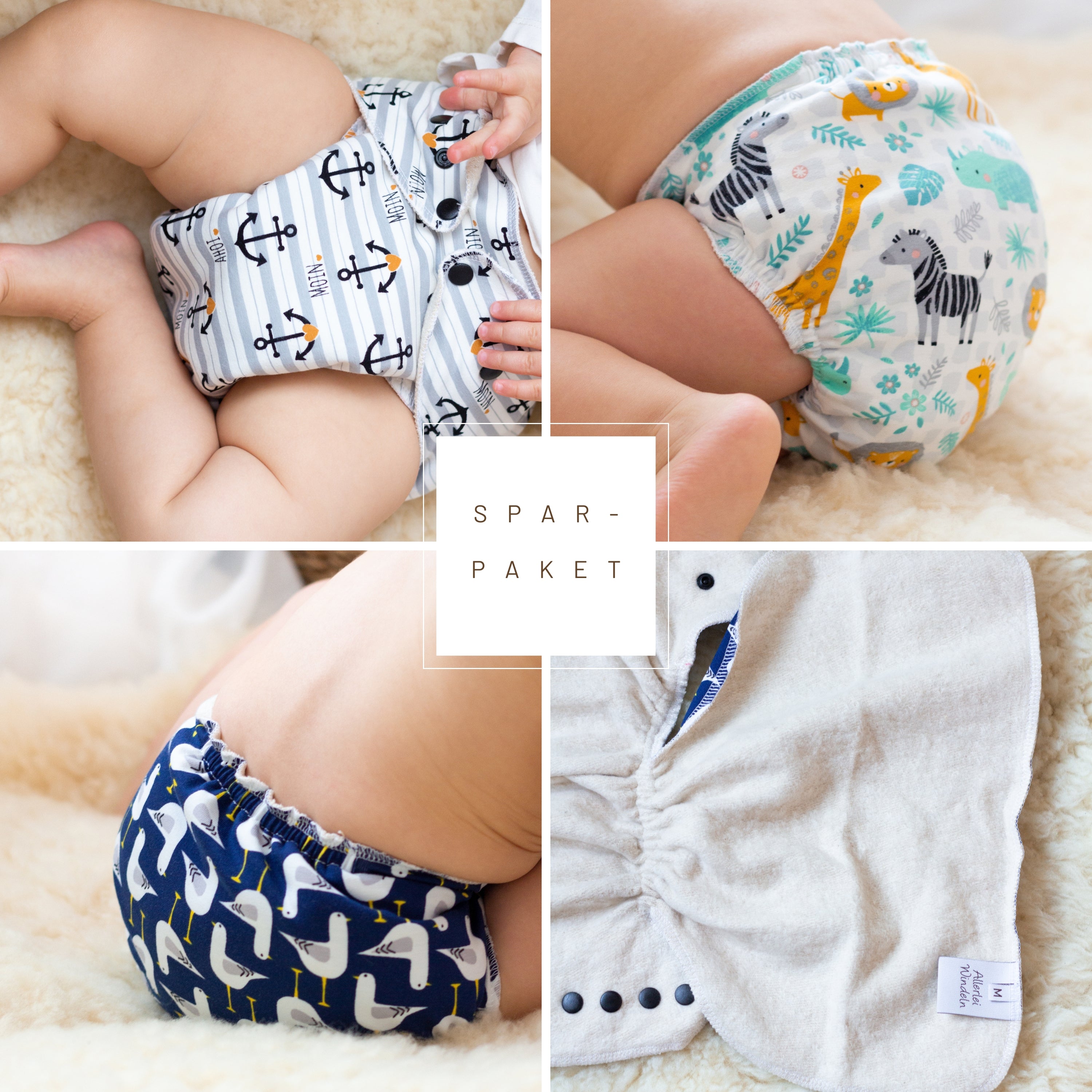 Sparpaket Allerlei Windeln Nacht-Höschenwindeln Größe M, 3 Stück