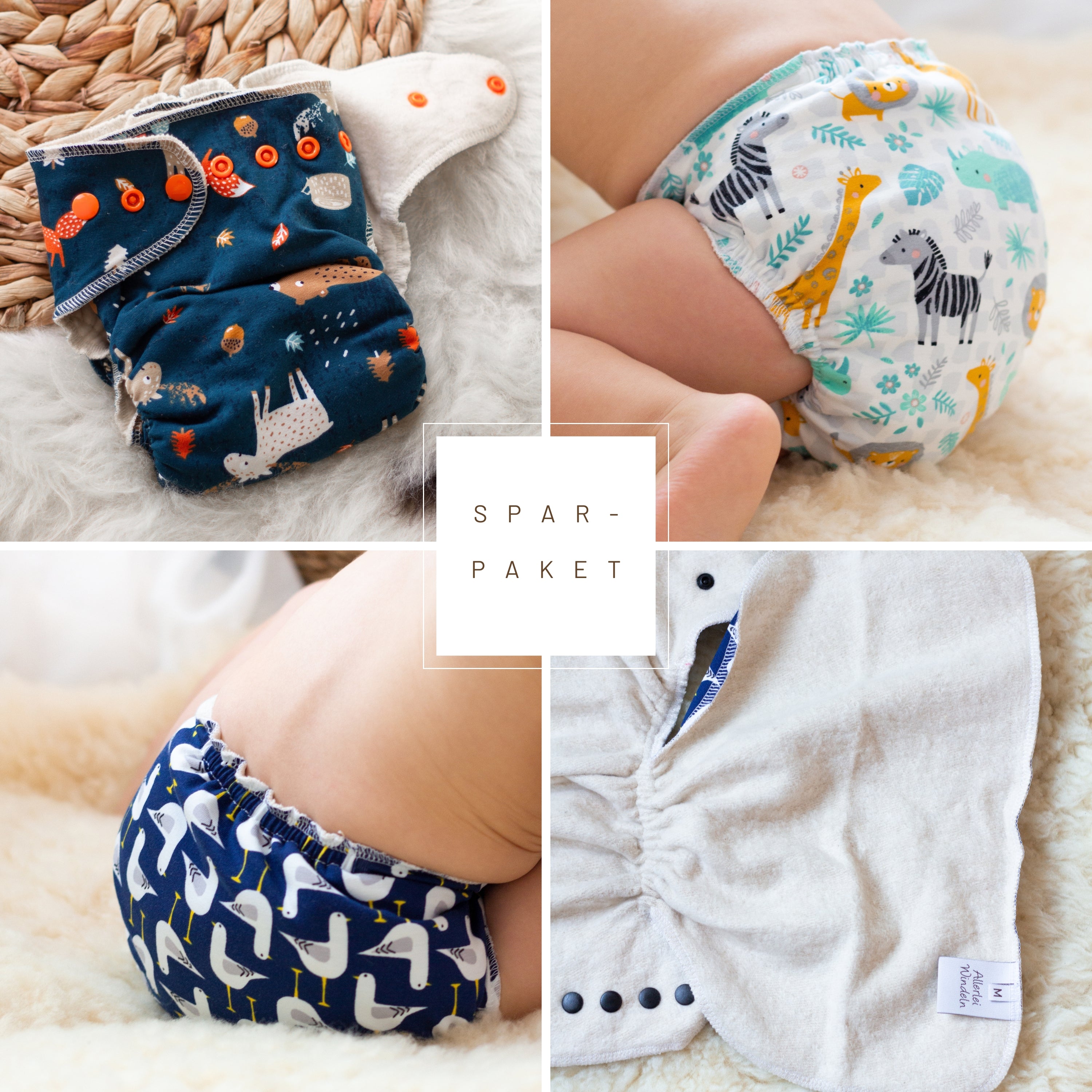 Sparpaket Allerlei Windeln Nacht-Höschenwindeln Größe M, 3 Stück