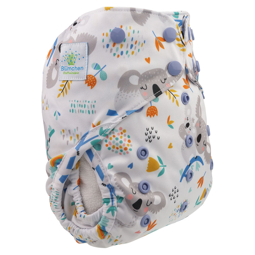 Blümchen PUL-Überhose Koala Liebe Snaps