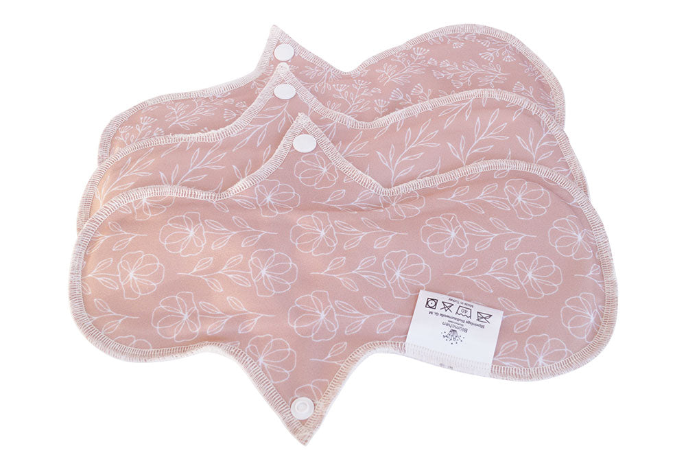 Blümchen Stoffbinde mit Hanf 3er-Set Floral Rosenholz