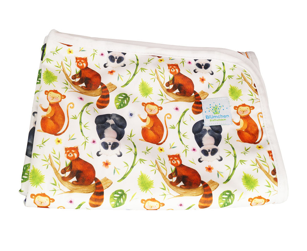 Blümchen Wickelunterlage Panda