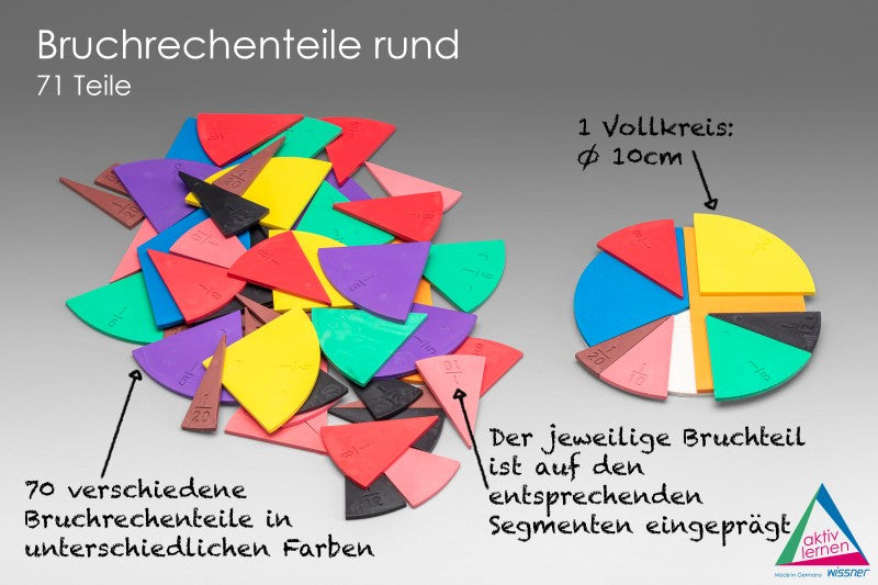 Wissner Bruchrechenteile rund (71 Teile)