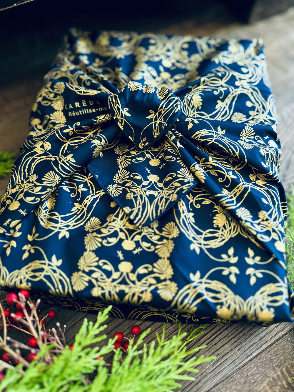 Carédeau Furoshiki - Geschenkverpackung aus Stoff Jardin Secret