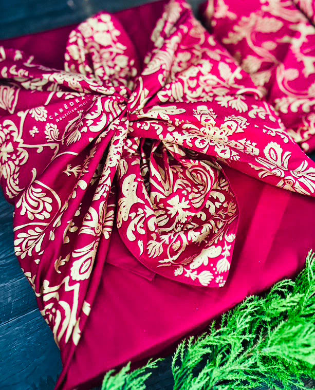 Carédeau Furoshiki - Geschenkverpackung aus Stoff L`île mysterieuse