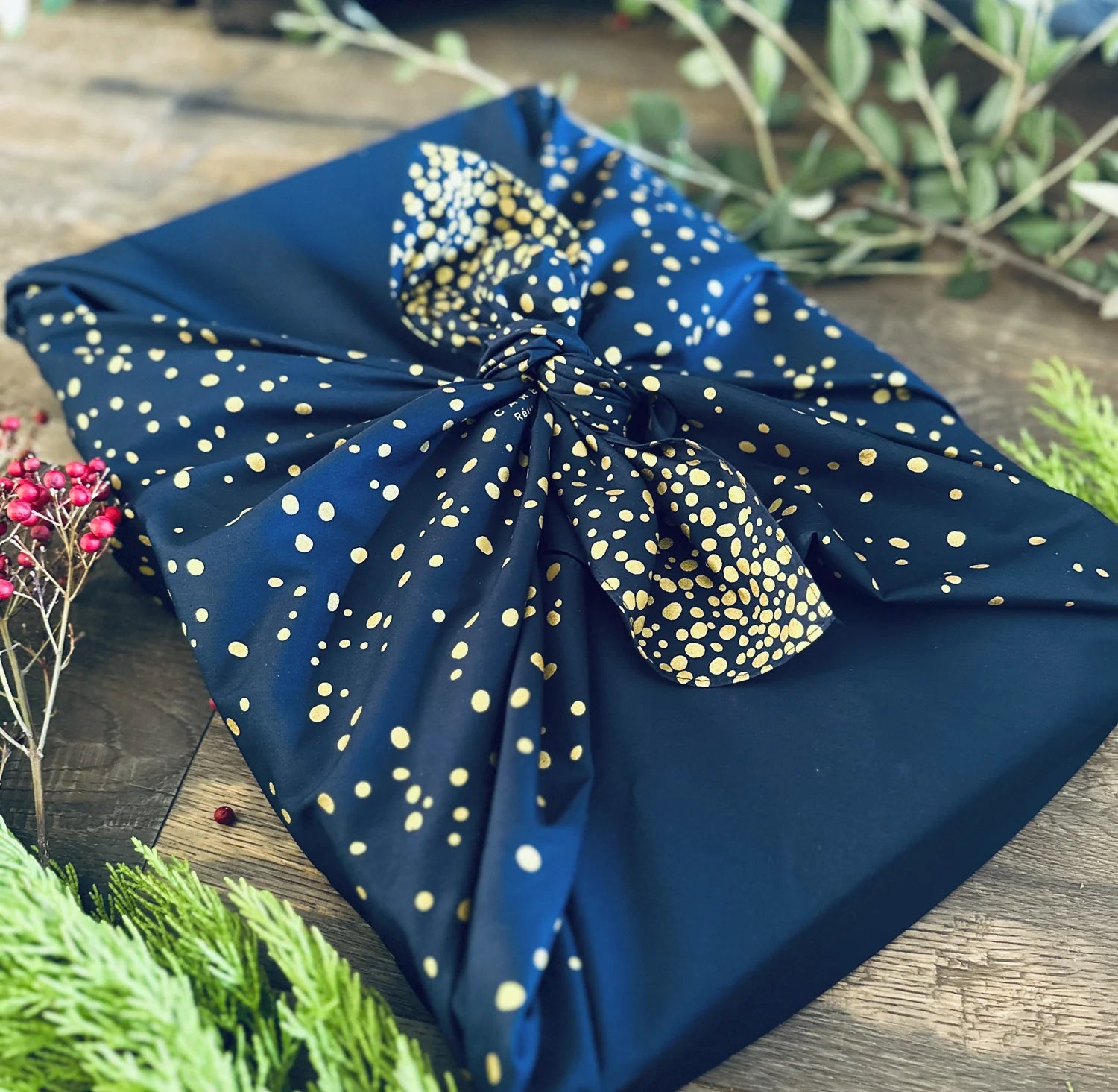 Carédeau Furoshiki - Geschenkverpackung aus Stoff Les Flocons