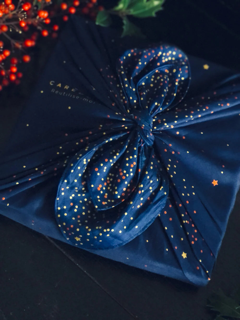 Carédeau Furoshiki - Geschenkverpackung aus Stoff Nuit Feerique