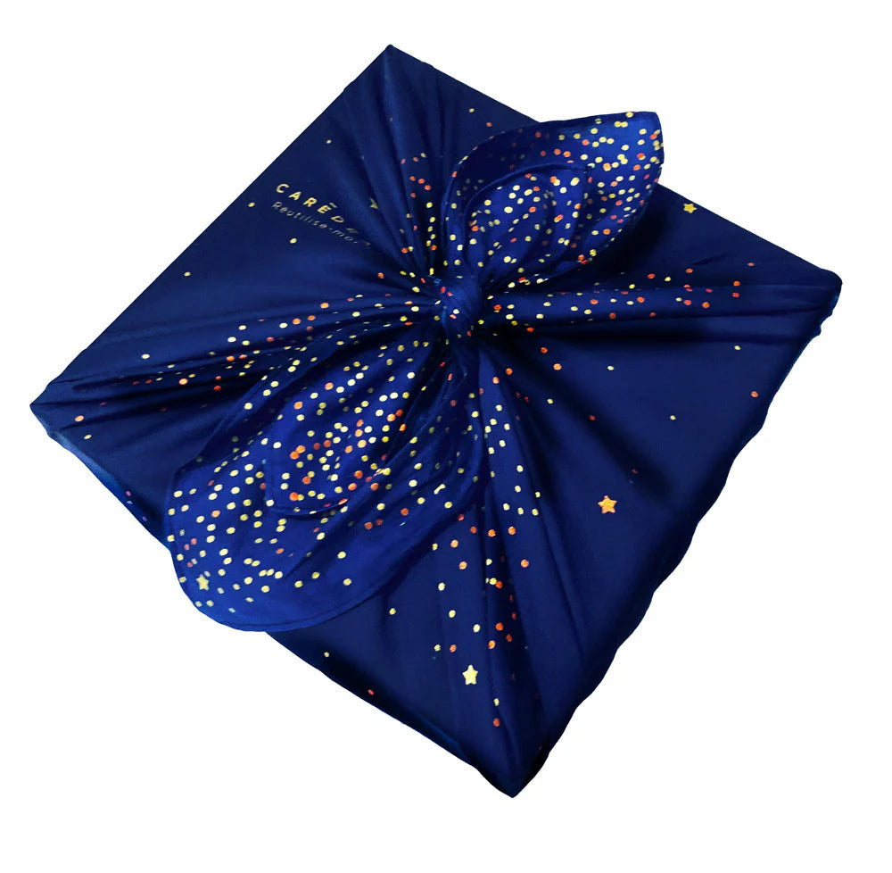 Carédeau Furoshiki - Geschenkverpackung aus Stoff Nuit Feerique