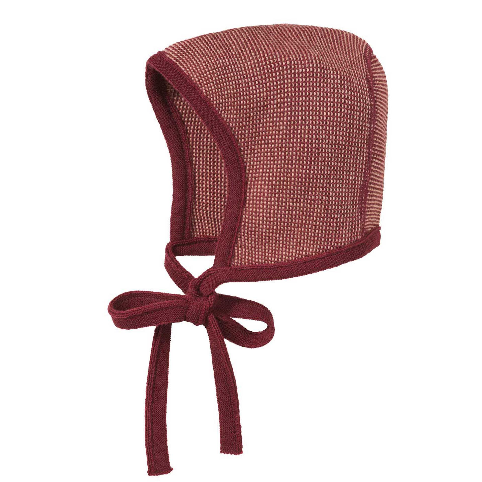 Disana Strick-Häubchen cassis-rosé