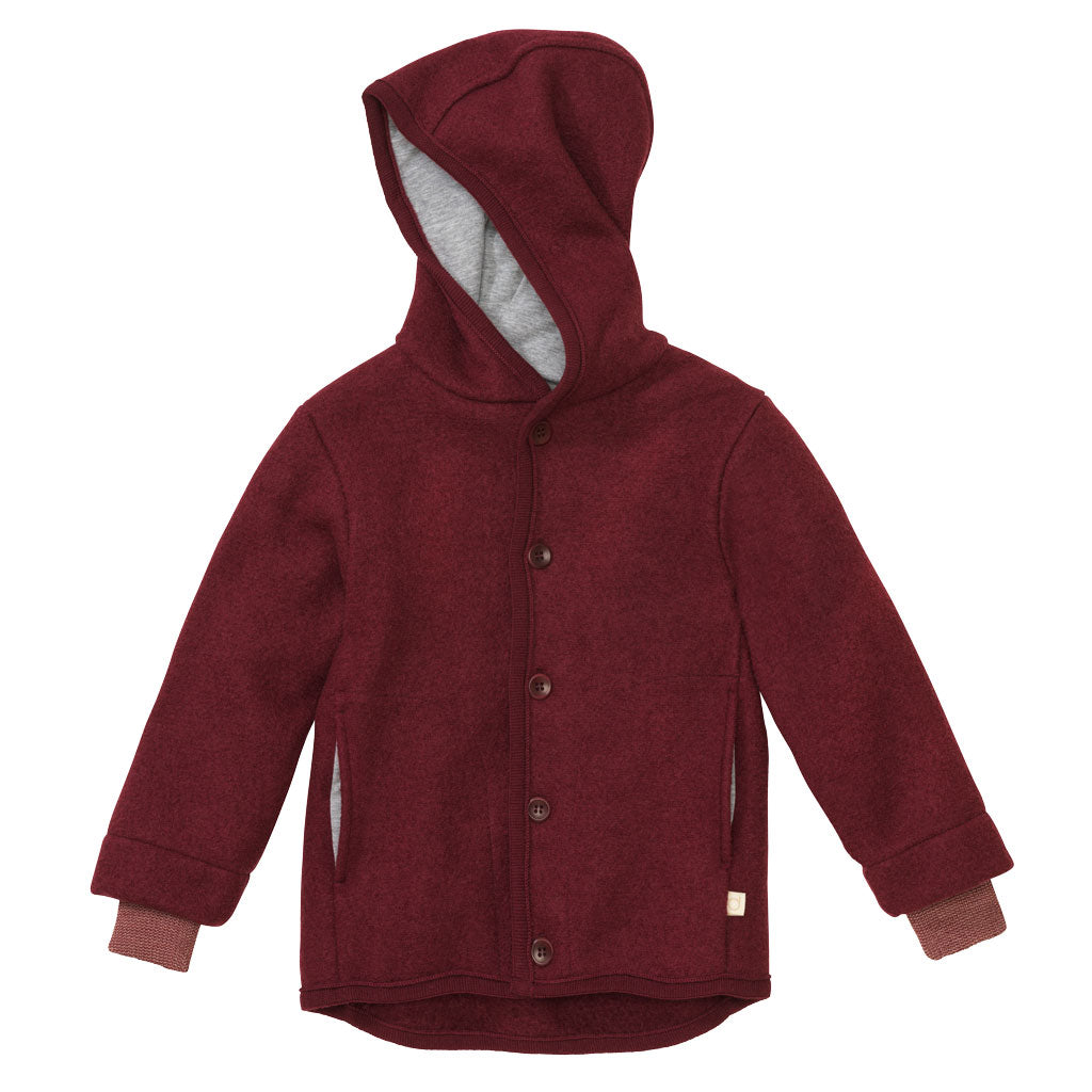 Disana Wollwalk-Jacke Cassis