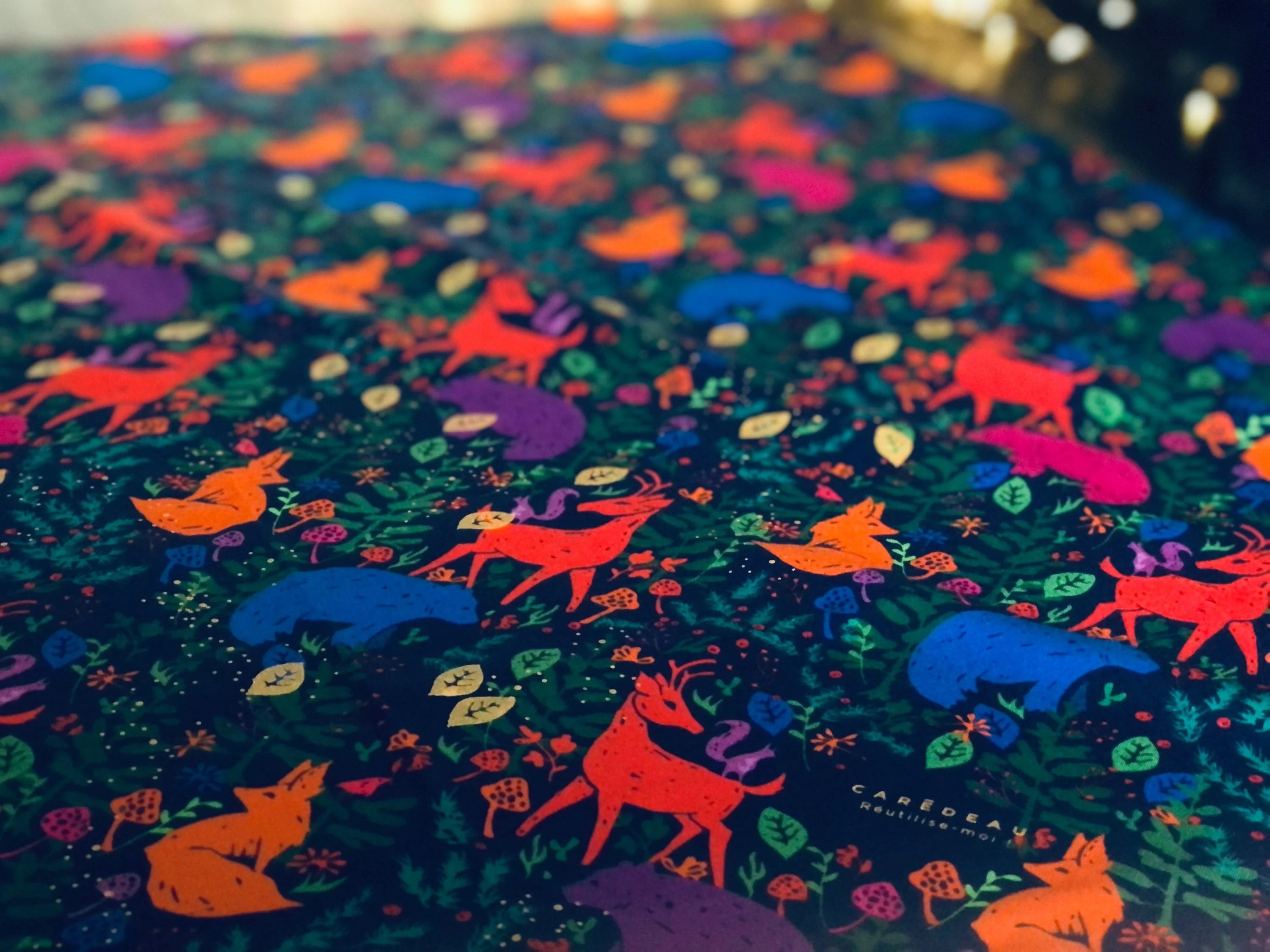 Carédeau Furoshiki - Geschenkverpackung aus Stoff Glück auf der Wiese