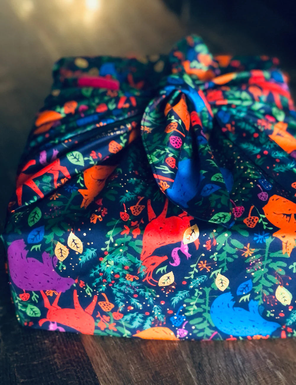 Carédeau Furoshiki - Geschenkverpackung aus Stoff Glück auf der Wiese