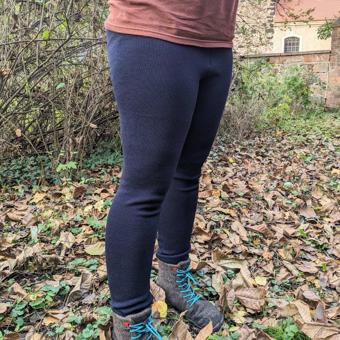 Glückswindel Wollleggings Erwachsene Marine