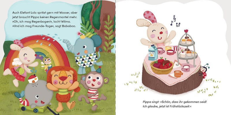 Häschen Pippa zieht sich ganz alleine an