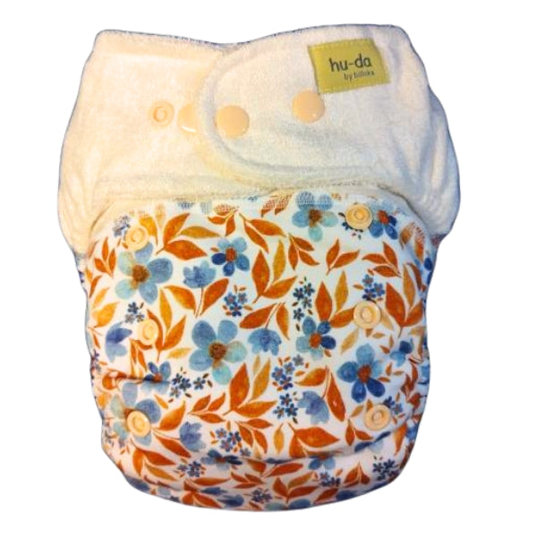 hu-da Höschenwindel Blätter blau-braun