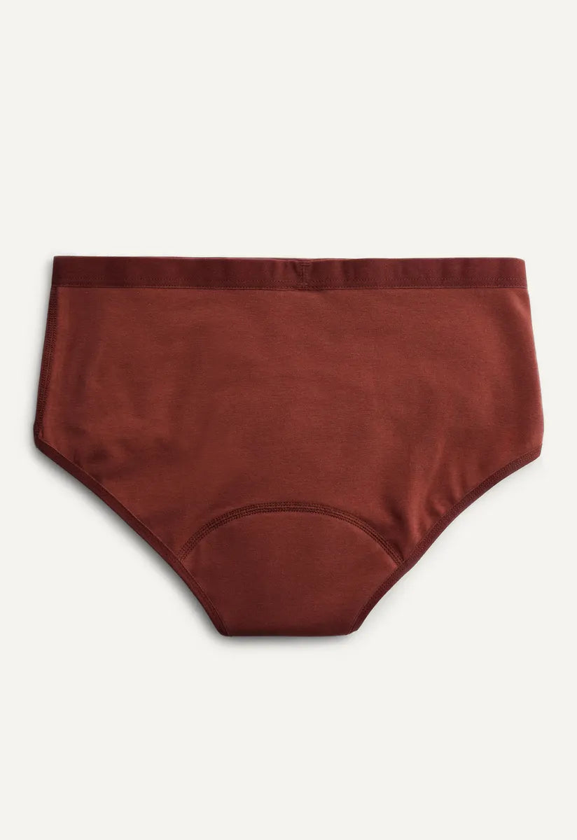 Imse Vimse Menstruationsunterwäsche Hipster braun hinten