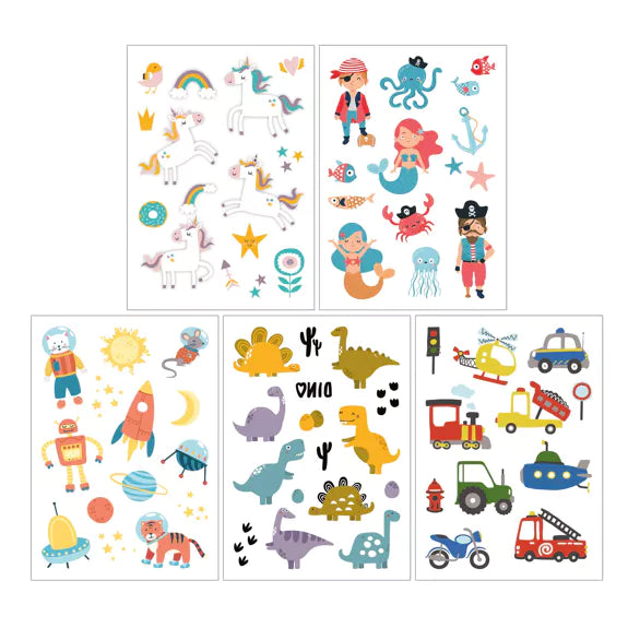 JEKA Kindertattoo-Sets Fantasie & Entdecker
