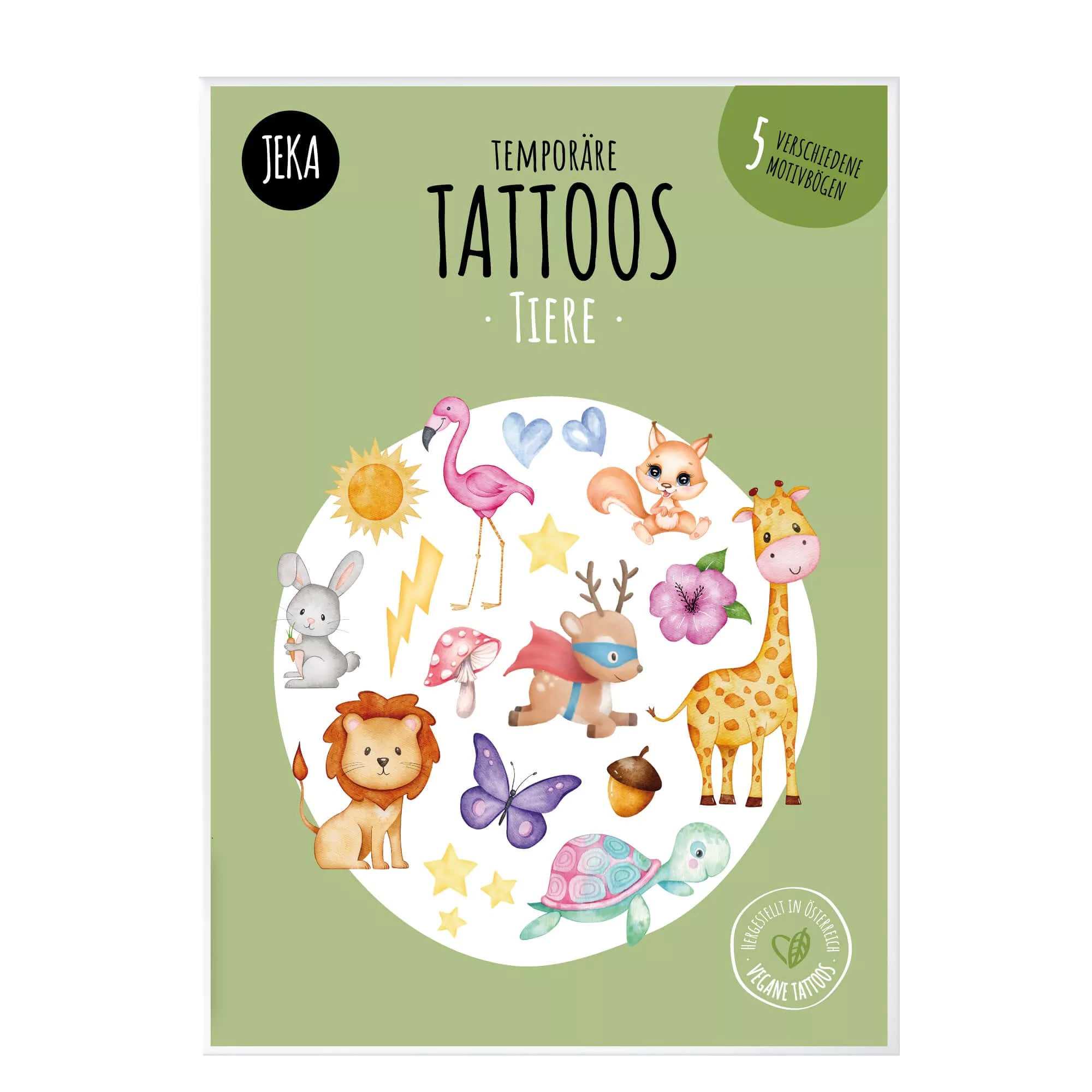 JEKA Kindertattoo-Sets Tiere