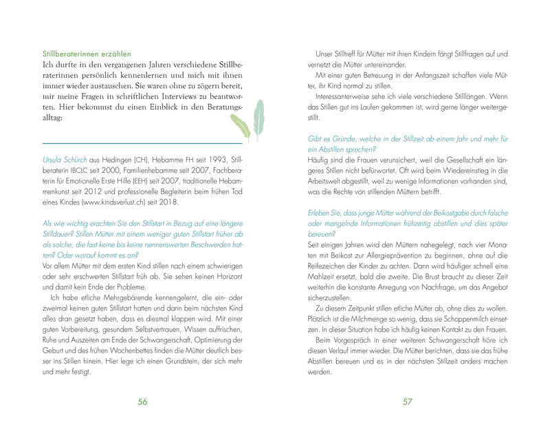 Langes Stillen; Kathrin Burri