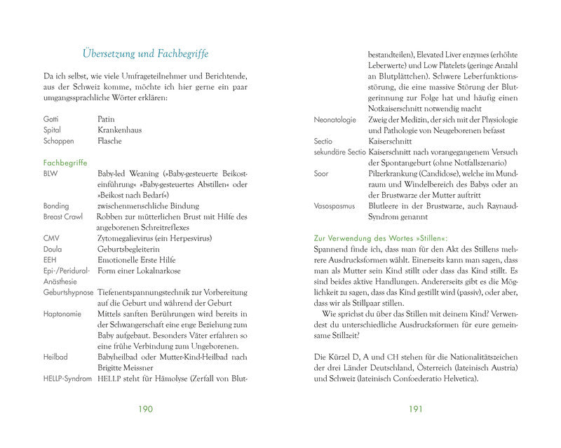 Langes Stillen; Kathrin Burri