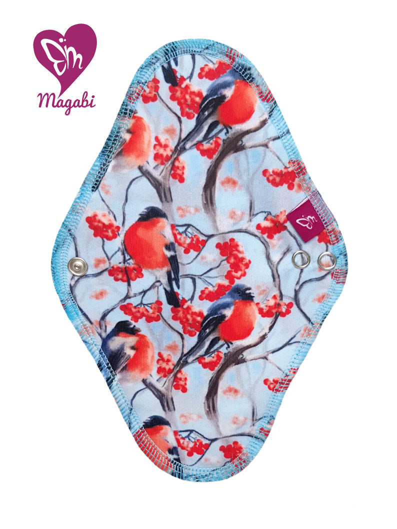 Magabi Slipeinlage mit PUL Bullfinches Midi