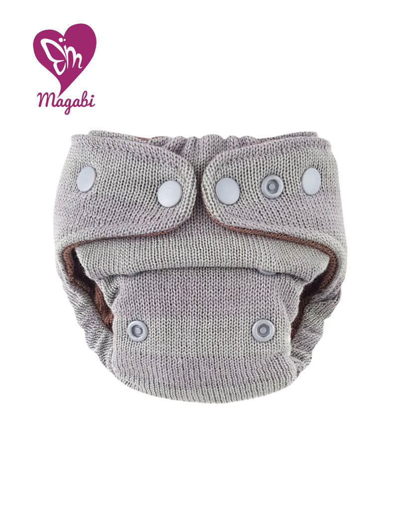 Magabi Wollüberhose grau-salbei