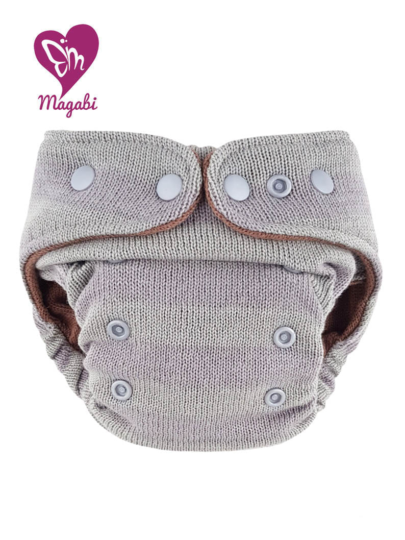 Magabi Wollüberhose grau-salbei