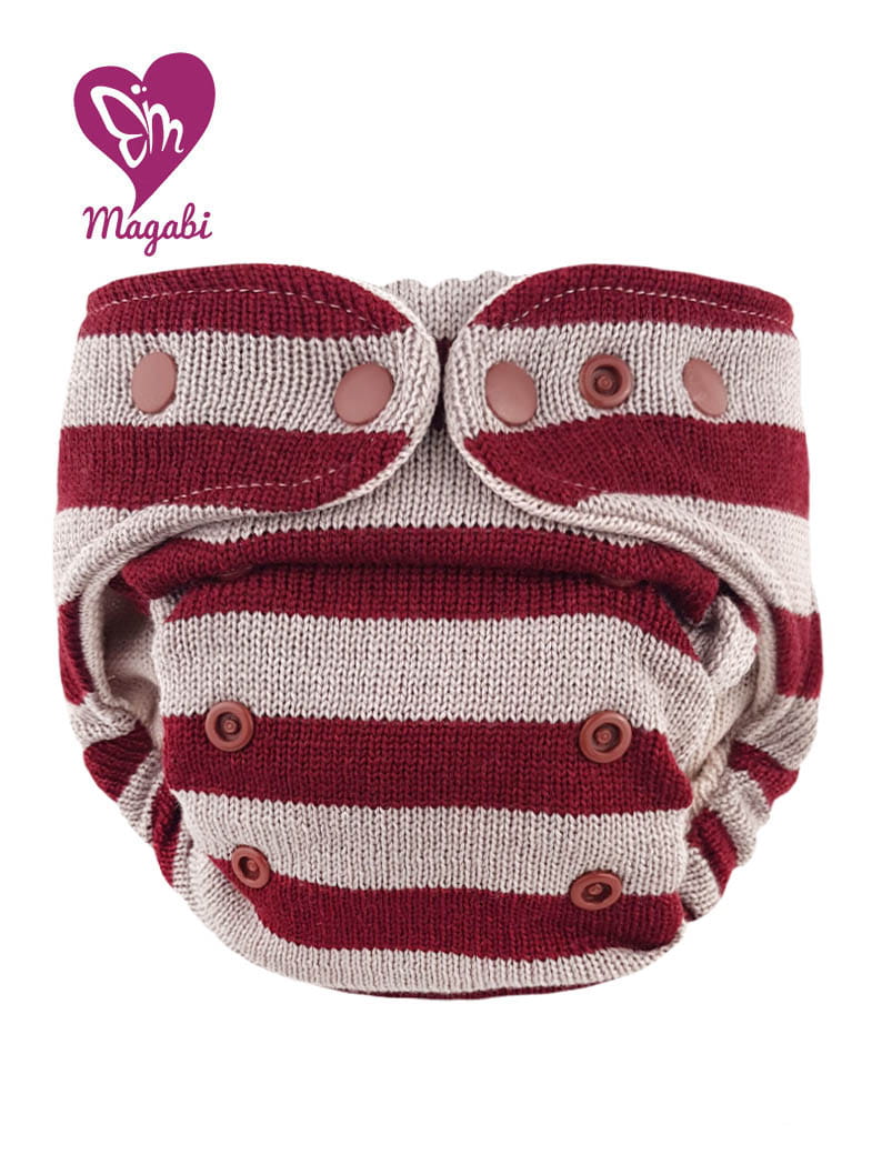 Magabi Wollüberhose maroon-almond
