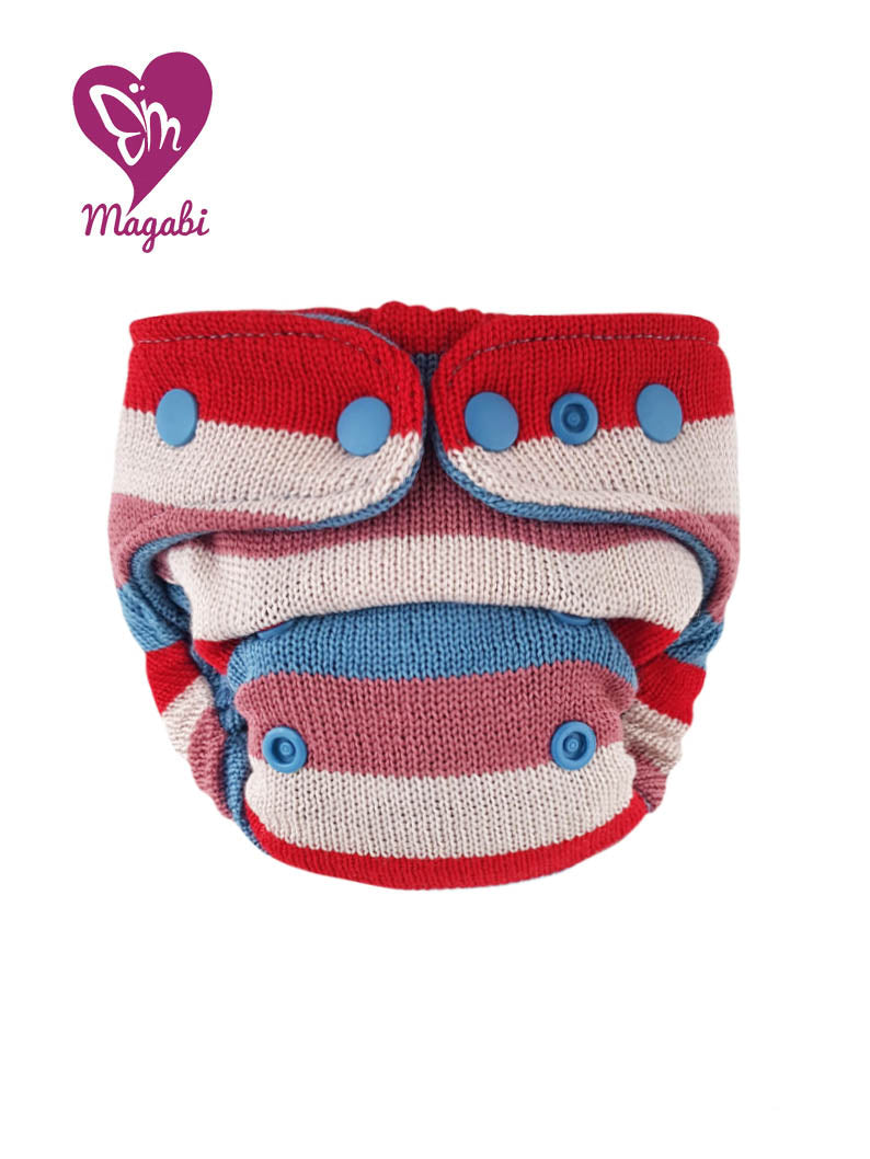 Magabi Wollüberhose NB ecru-jeans-rot-rosé