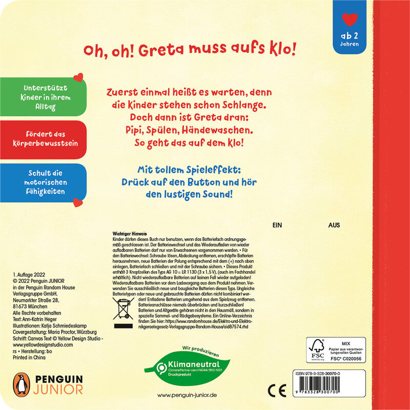 Oh! Ich muss aufs Klo!