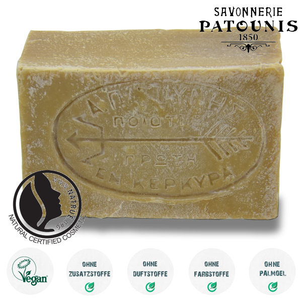 Patounis grüne Olivenseife 115 g