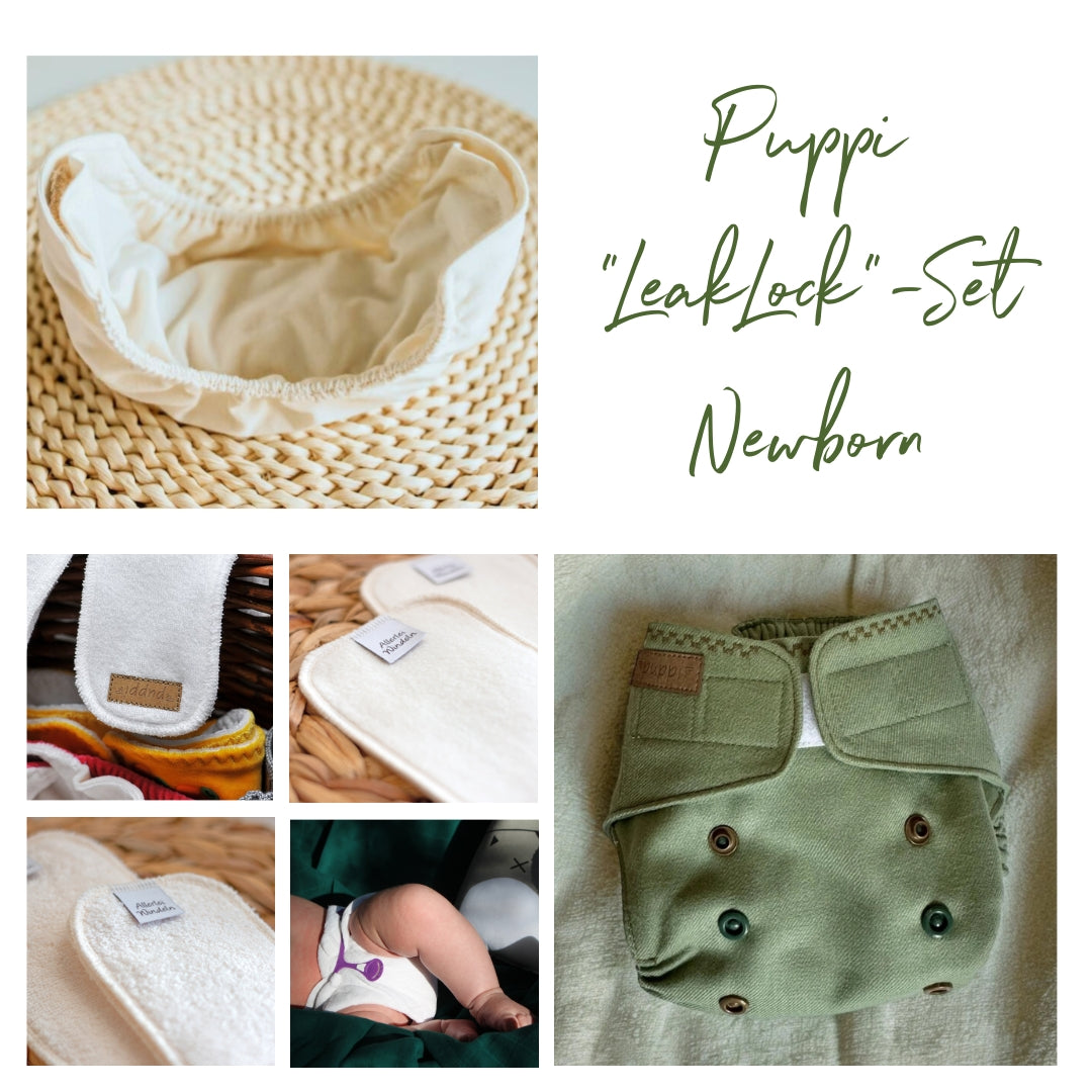 Puppi "LeakLock"-Set Newborn Basil Klett