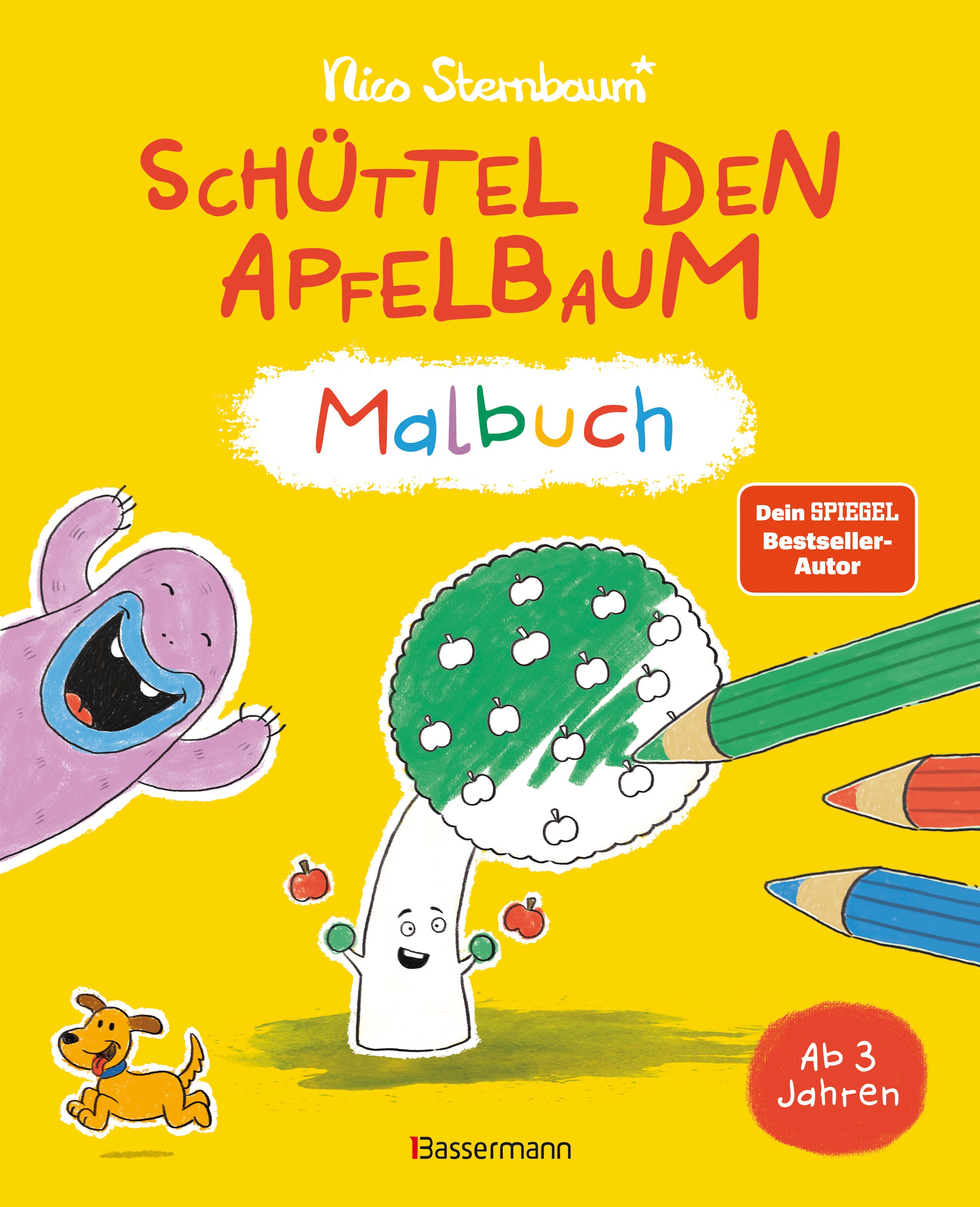Schüttel den Apfelbaum-Malbuch