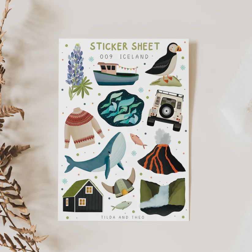 Tilda&Theo Stickerbogen A6 Island