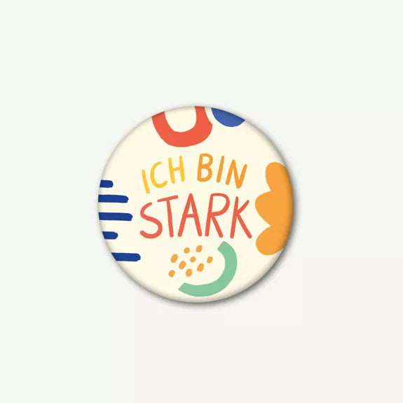 Vierundfünfzig Illustration Magnet Ich bin stark