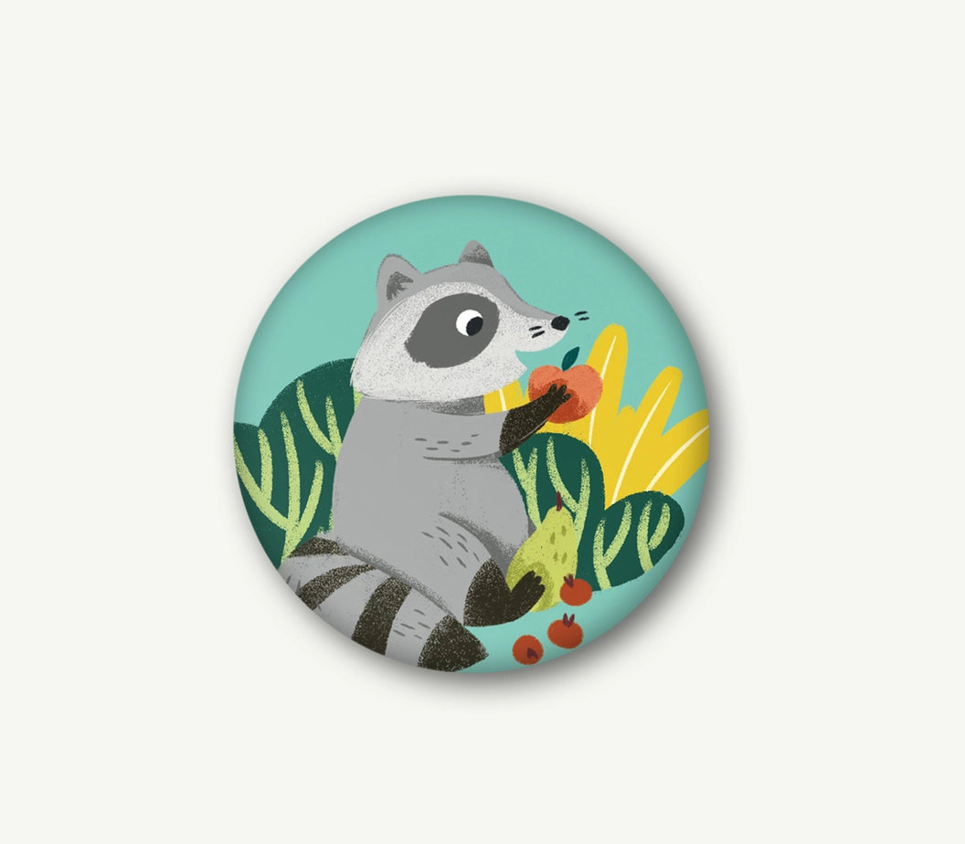 Vierundfünfzig Illustration Magnet 37 mm
