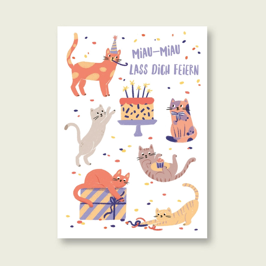 VIERUNDFÜNFZIG Postkarte zum Geburtstag