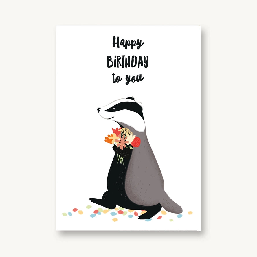 VIERUNDFÜNFZIG Postkarte zum Geburtstag