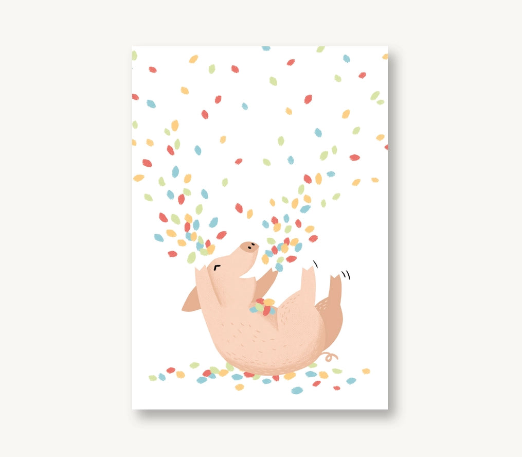 VIERUNDFÜNFZIG Postkarte zum Geburtstag