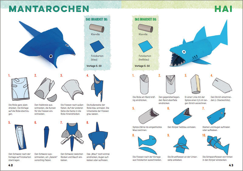 Wir basteln einen Klorollen-Zoo