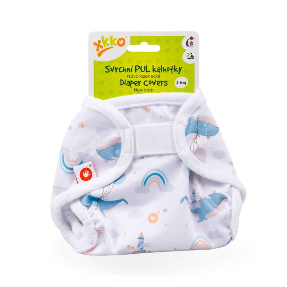 XKKO PUL-Überhose Newborn Sky Whale