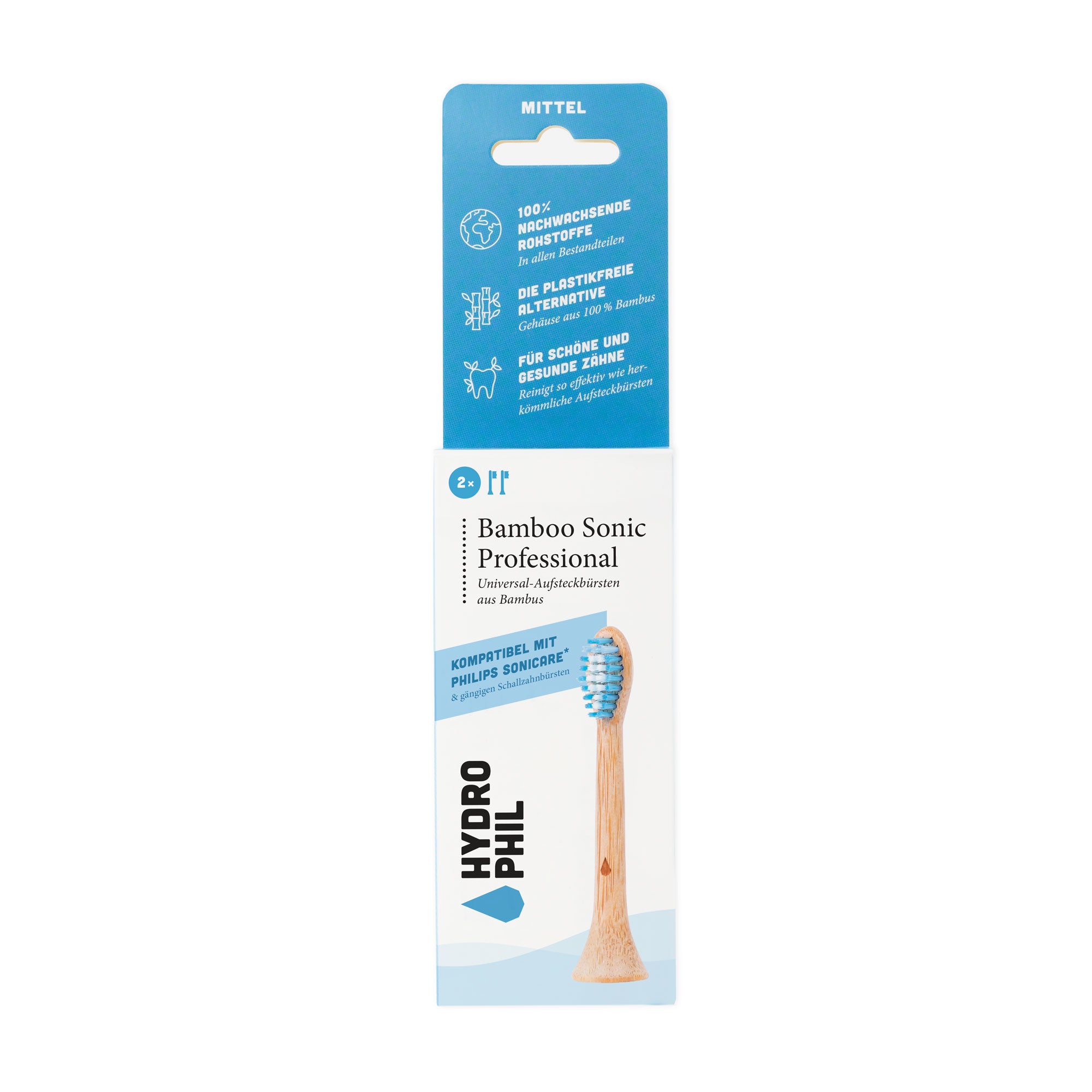 Hydrophil Bamboo Sonic Aufsteckbürste
