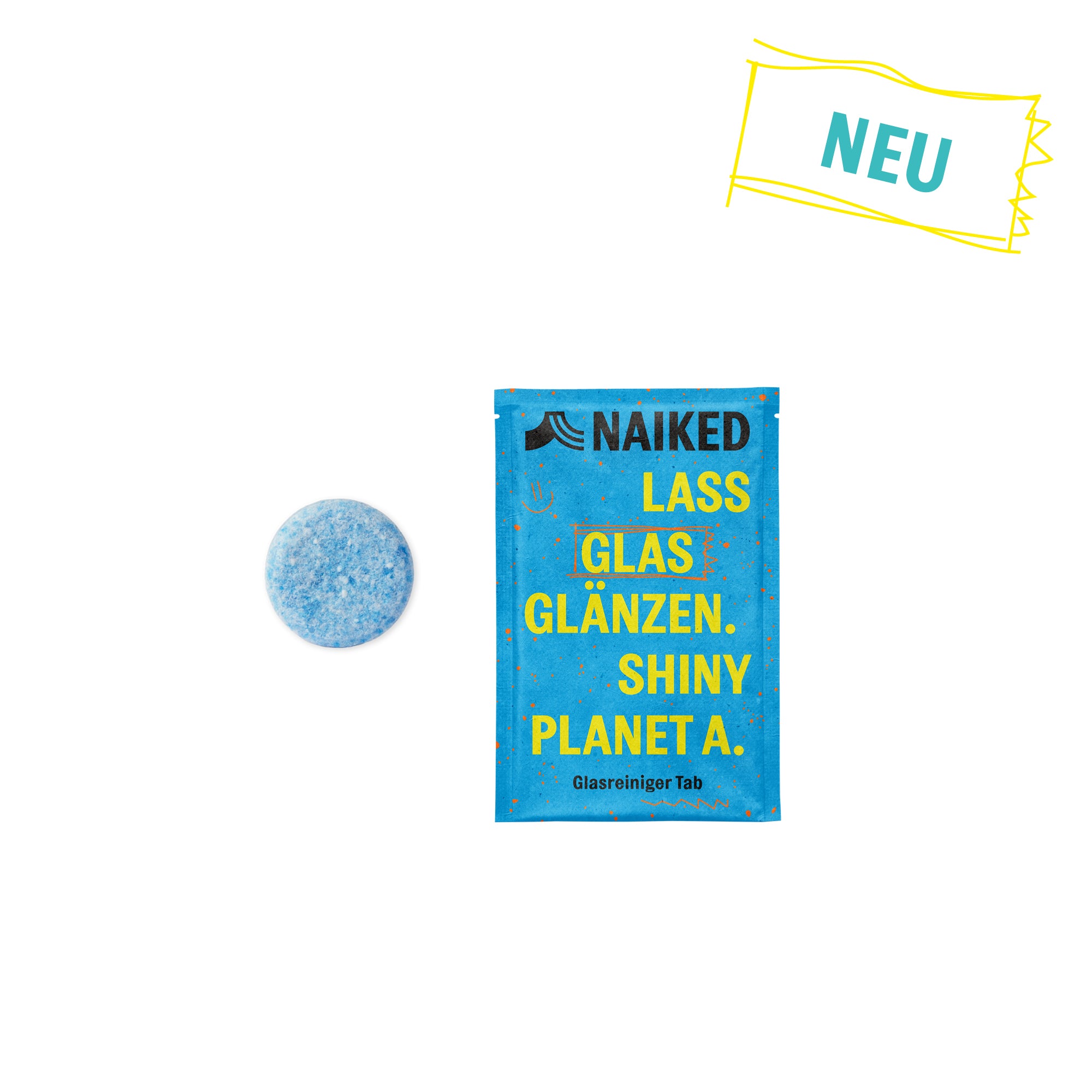 Naiked Glasreinigertab