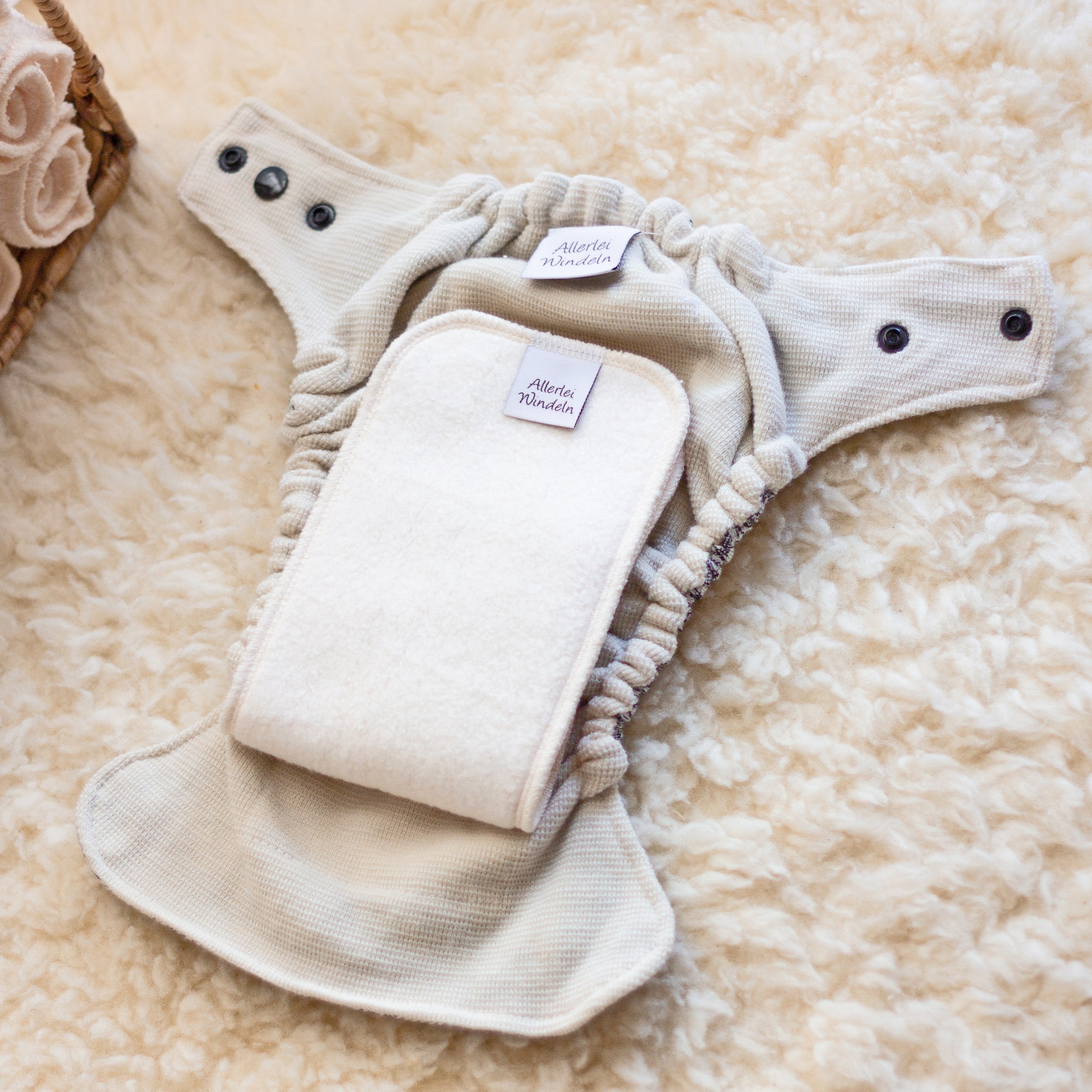 Allerlei Windeln kuschelweiche Baumwolleinlage Sherpa OS