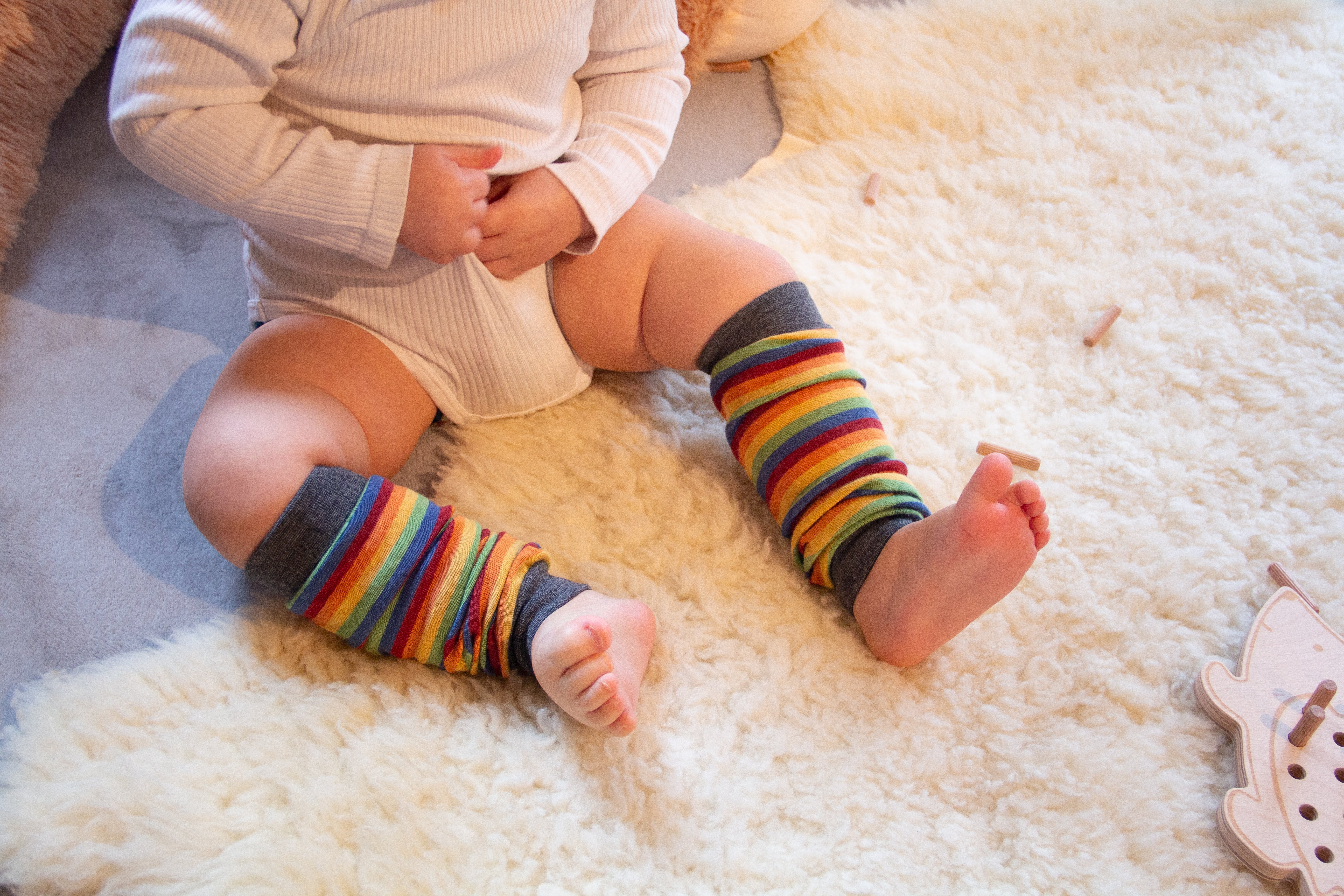 Allerlei Windeln Babystulpen aus Wolle-Seide