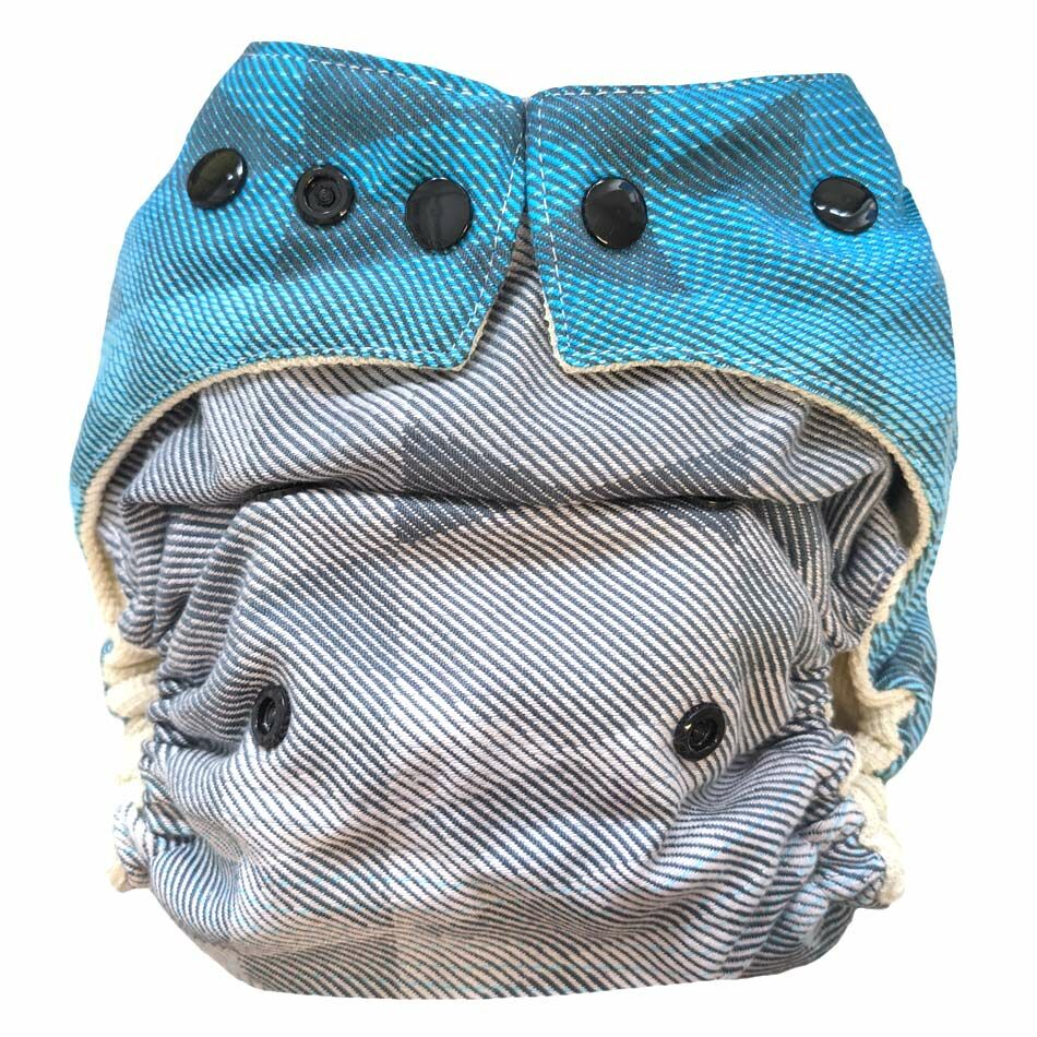 Allerlei Windeln Wollüberhose Navy Illusion (Laschen blau)