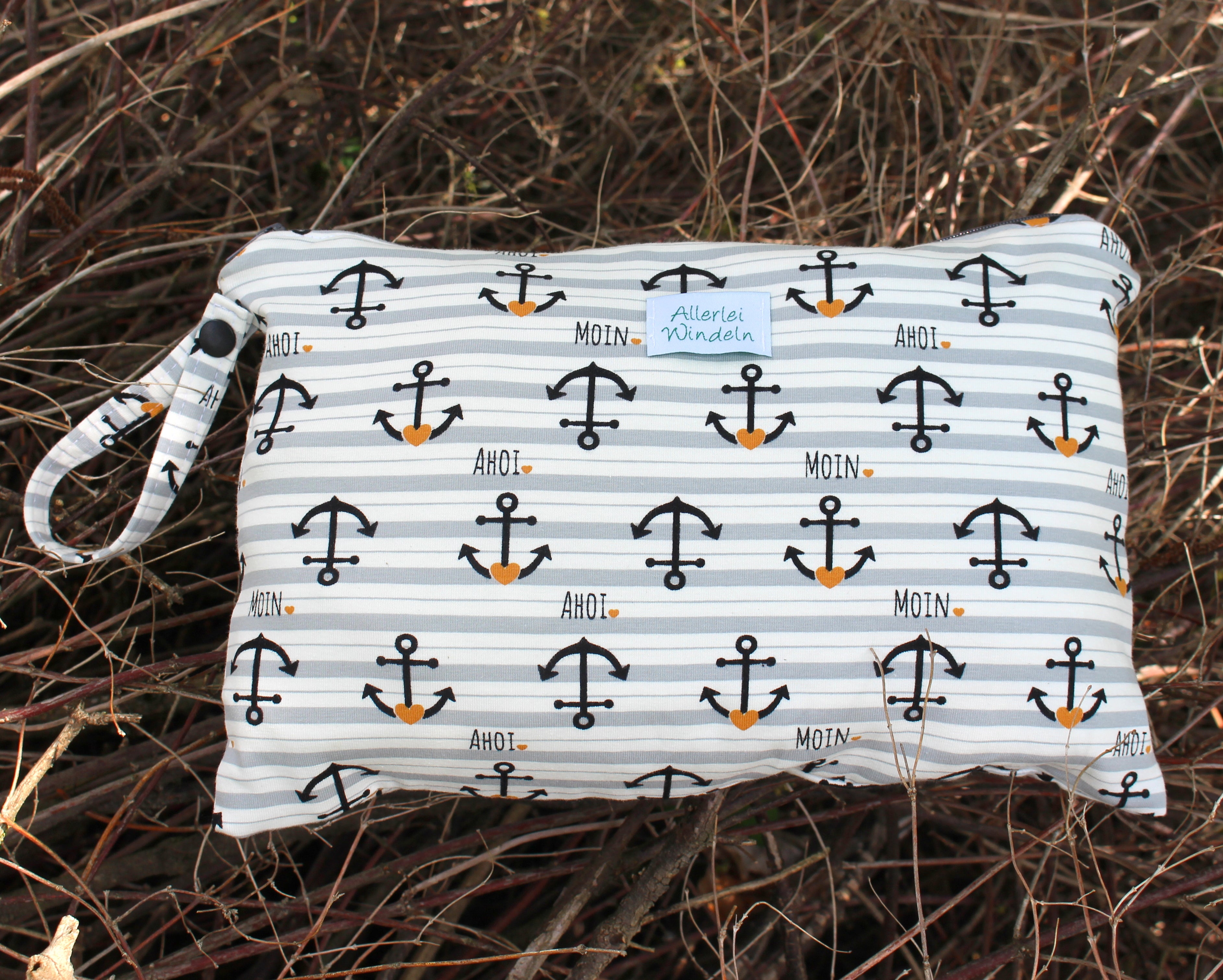 Allerlei Windeln-Wollwetbag XS Anker